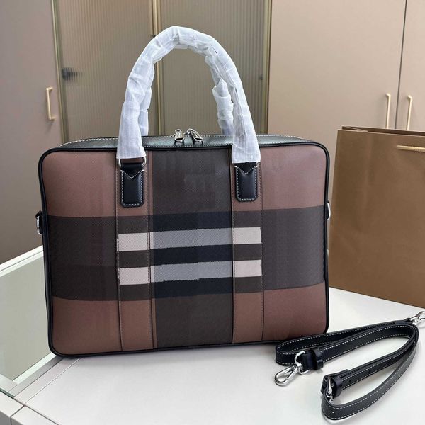 Bolsas de laptop de luxo Bolsas de designer de negócios listrados