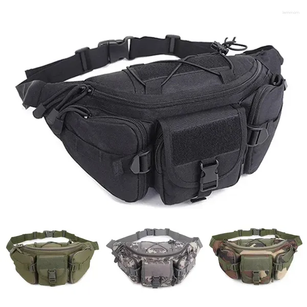 Taillenbeutel Außenbeutel Herren Taktische wasserdichte Molle -Tarn -Tarn -Jagd -Wanderung Klettern Nylon Mobiltelefon Belt Pack Kampf