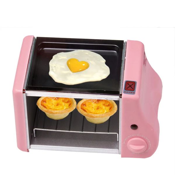 Elettrodomestici mini multifunzione tostapane tostapane cottura elettrica forno griglie arrosto grill fritte omelette frittura padella pane