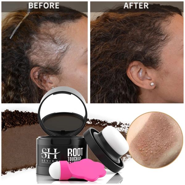 Продукты 2024 Sevich New Hairline Powder 4G Черный корень закройте мгновенные водонепроницаемы
