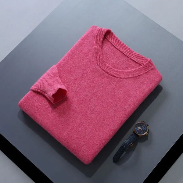 T-shirt 19 Colori uomini mascheri in cashmere Oneck Pullover resistenti al freddo Shit a maglia camicia a maglia Autunno Inverno Corea Corea