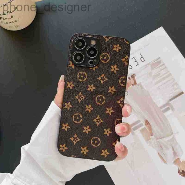 Дизайнер роскоши цветов дизайнер iPhone 15 14 Pro Max Phone Case для iPhone 12 13 Pro Max 7 8 Plus Classic Letter Fashion Brand Shock -Resect