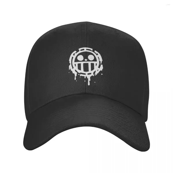 Berets Trafalgar D. Wassergesetz Hut Erwachsener Sport Affe D Luffy Anime Sonne Fischerei Verstellbarer Schnappschubkappen Baseball Cap Sommer