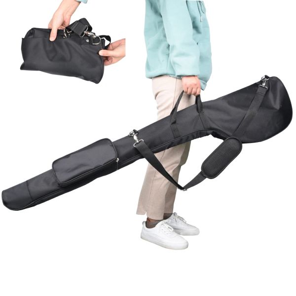 Taschen tragbarer Nylon Golf Club Carrier Bag Carry Driving Range Travel Faltbeutel Golfpistole mit verstellbaren Schultergurten