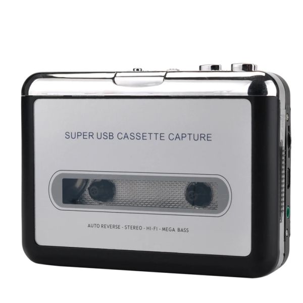 Spieler EZCAP218 USB -Kassette Player Tape zur PC Old Cassette to MP3 Format Converter Audio Recorder Capture Walkman mit automatischer Rückseite