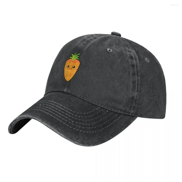 Ball Caps Carrot Denim Baseball Cap Здоровые овощи пара женщин -грузовиков летнее стильное теннисное скейт