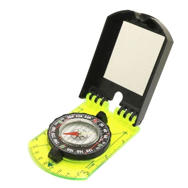 Compass Professional Military Army Metall Sichtung im Freien Clinometer -Werkzeuge Camping Multifunktional transparent genaue Kompass