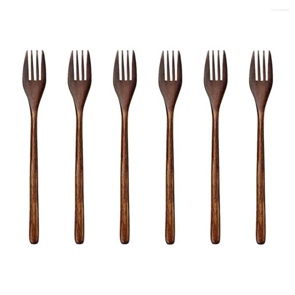 Dinnerware Define Forks de madeira 6 peças