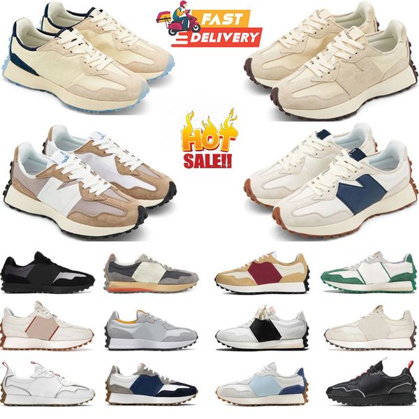 2024 Neue Top Balanace N 327 Schuh -Sneaker Laufschuhe Männer Sport weiß blau helles Kamelgrün messe salzrote milch dunkelgraue Frauen Trainer Joggen joggen