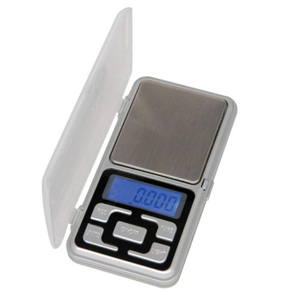 100200300500G 00101G Mini escalas digitais de alta precisão Backlight Pocket Pocket para jóias grama peso para cozinha2689083