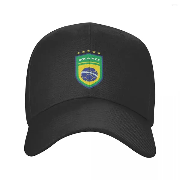 Флаг баллов в Бразилии Футбол Бейсбол Мужчины Женщины Персонализированные регулируемые унисекс бразильский гордый папа шляпа весна