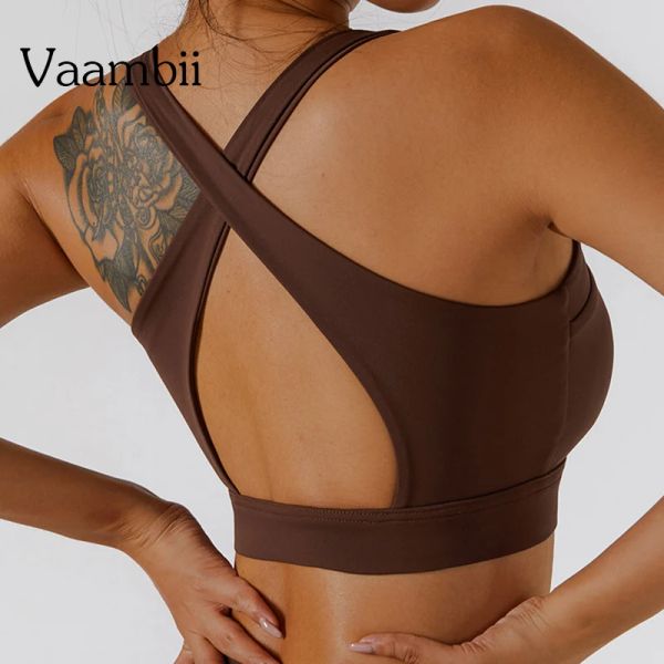 Bras Push Up Sport Bra BRA Bosco de Yoga Crop Crop Top Mulheres de Alta Força Classificação Cruz Strap Sport Bra Tops de Fitness Brassiere