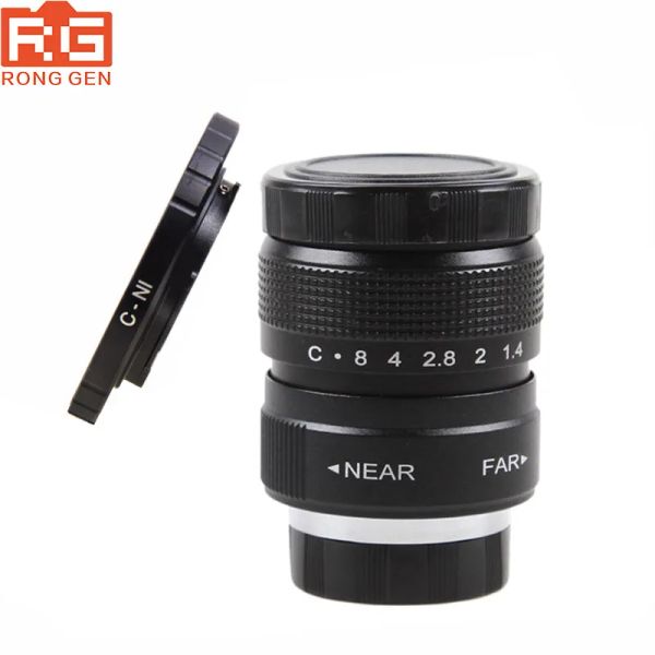 Filtri Fujian 25mm F1.4 CCTV TV LENS + CN1 Mount Ring per Nikon 1 J5 S2 J4 V3 AW1 S1 J3 V2 J2 J1 V1