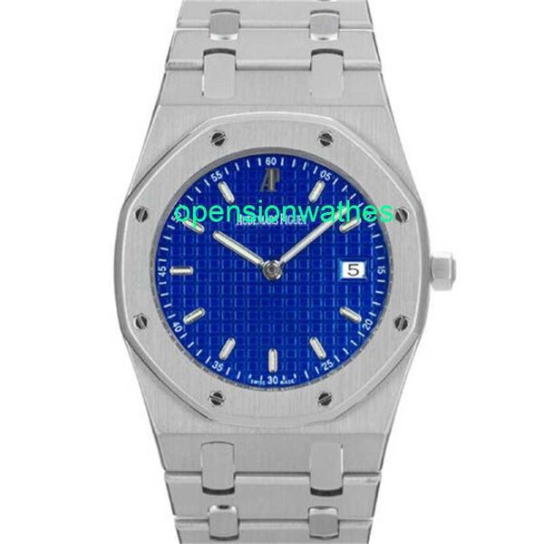 AP Luxury Watches MENATICO AUDEMAR Audemar Pigue Royal Oak 33 Quartz 56175ST/O/0789ST/09 Blue FNB7