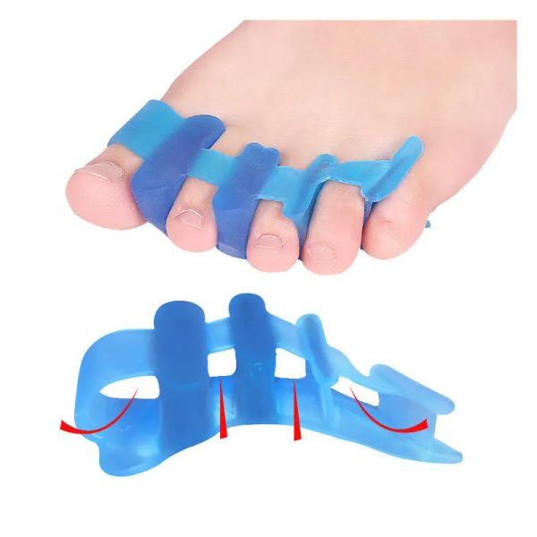 Behandlung 1 Paar Zehen Hallux Valgus Korrektor -Trennzeichen für Fußpflegevorrichtung Silikon Bunion Protektor Finger