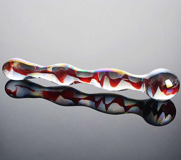 Crystal Pyrex Crystal Pyrex Glass Dildo perline anali Masturbazione Masturbazione artificiale Peni Dildo per le donne Gay X0502581457