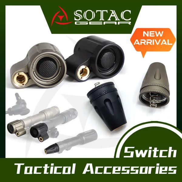 Accessori sotac tattica tappetino interruttore tappo per coda per M300 M600 Kiji K1 Laser PLH V2 Crane Plug Airsoft Accessori tattici