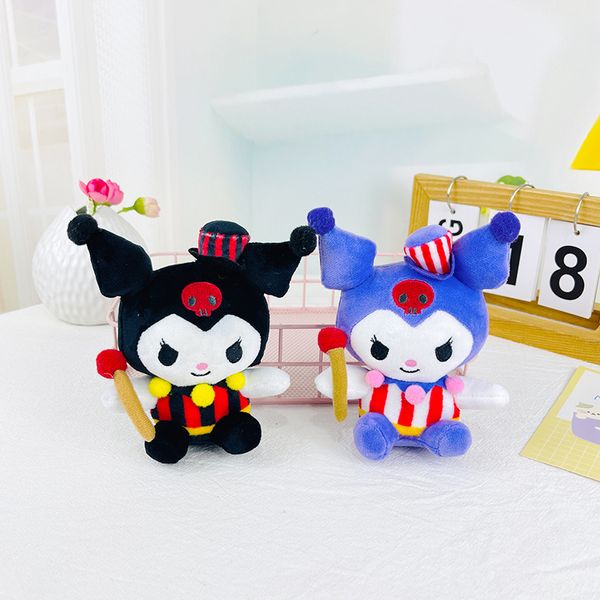 Linda série Circus Joker Doll Pingente Plush Toy Kuromi Keychain Bag Pingente de joias por atacado