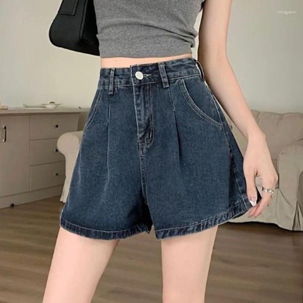 Damen Jeans Jeans Denim Shorts High Taille A-Line Summer Rock sexy kurze Röcke Pant Koreanische Kleidung für Frau Y2K Fashion Jean