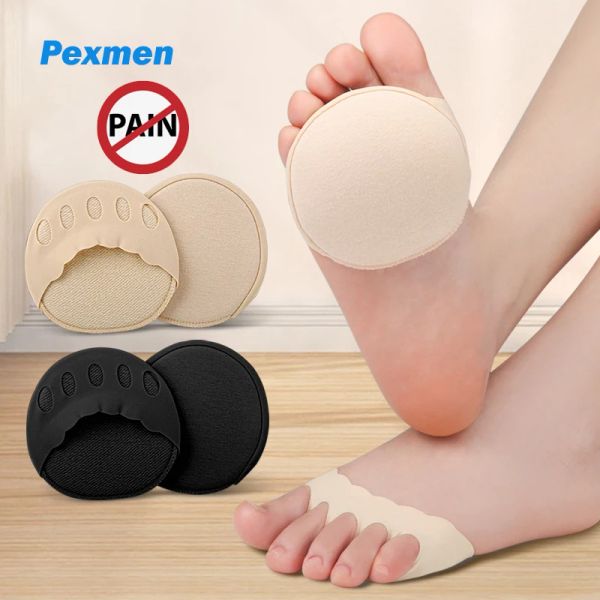 Ferramenta pexmen 2/4pcs bola de almofadas de pé de metatarso meias invisíveis almofadas de pé macio de alívio da dor antullip de alívio do antepé