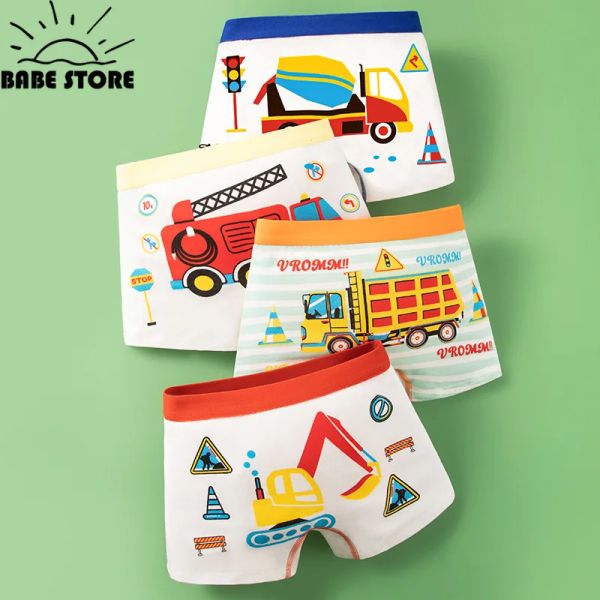 Shorts hot boxer di biancheria calda per bambini Classe A Cotton Boxer Underpants Morbida Missione Skin Afriely Cartoon Shorts per ragazzi