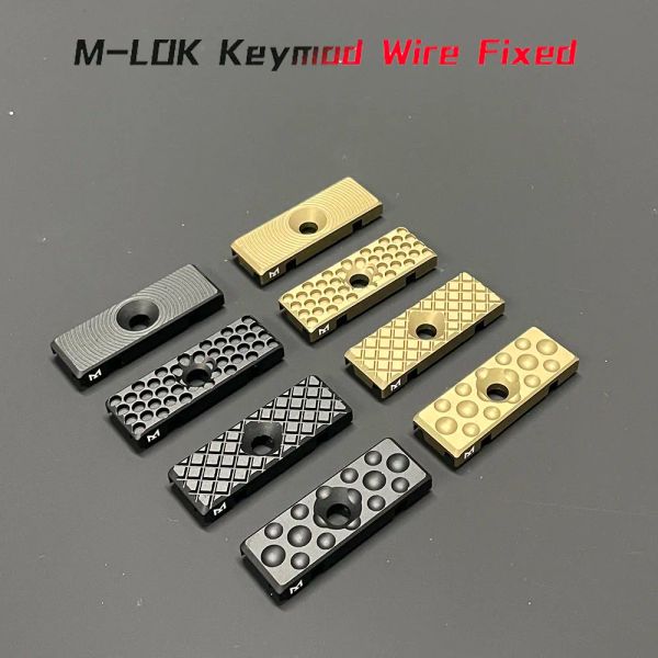 Acessórios Mlok Keymod Guia de fio de metal sistema de gerenciamento de cabo Tail Tail Fixed Mount Hunting Tactical Gear Acessório