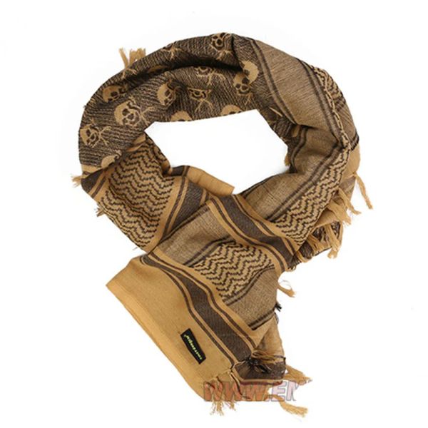 Schals EmerGear Araber Kerchief Skelett M16 Outdoor Wanderschalte Militärische taktische Wüstenschalel Emerson Armee Wüste Shemagh mit