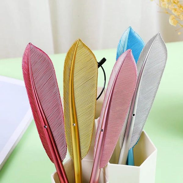 Color Retro Feather Pen Gel Black Office Signature Storery Store Wholesale.Casuale