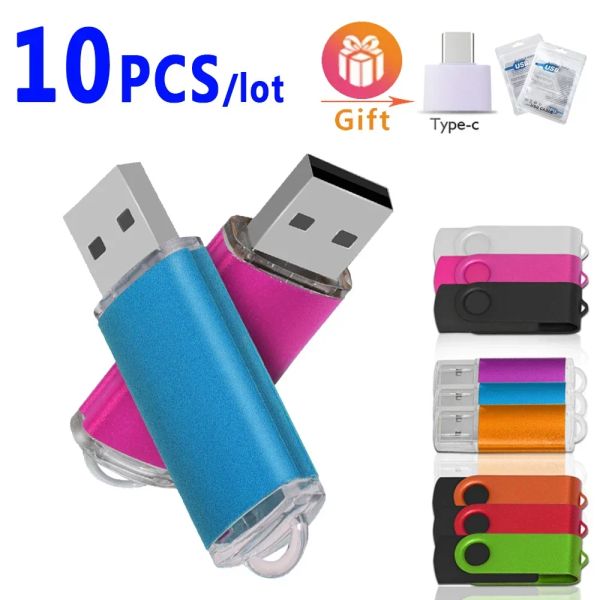 Guida ad alta velocità 10pcs/lot super mini pendrive 4gb da 16 gB Memory stick 32gb 64gb 8 GB logo gratuito USB Flash Drive CLE USB 2.0 Gift Wedding