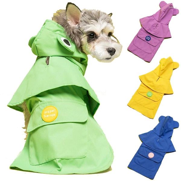 Abbigliamento per cani cucciolo esterno vestiti impermeabili tessuto per animali
