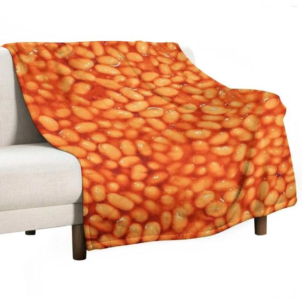 Cobertores feijões nas coisas que padrão jogam cobertor muito grande pesado ao sono luxo espeto peludo