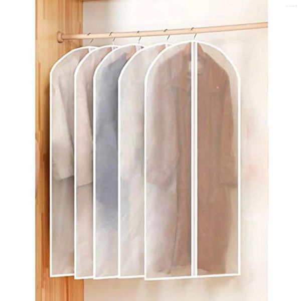 Aufbewahrungsbeutel 5 Pack große klare Kleidungsstückmottenabdeckung Hängekleid Home Organizer