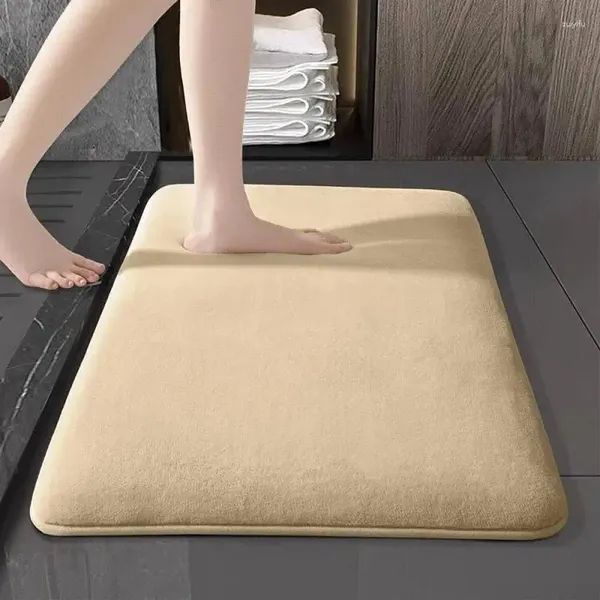 Tappeti tappeti per assorbimento d'acqua elevato tappetini per pavimenti addensati in cotone coperte non slittate assorbenti assorbenti morbidi per il bagno