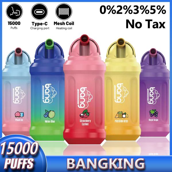 BANG KING BANG ORIGINALE 15000 sbuffi 15k VAPE usa e getta Digital Bang Vapes Batteria ricaricabile BACK POSSIMENT POSSIMENTE PIETTO VAPA VAPE VAPE DEAPME SHISHA