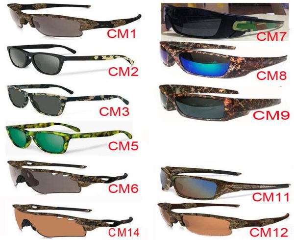Os mais novos homens de verão esportivos de camuflagem de camuflagem de câmera de óculos de proteção de flage mulheres Mossyoak Realtr Sunglasses Cyclingyeglasses 2824141