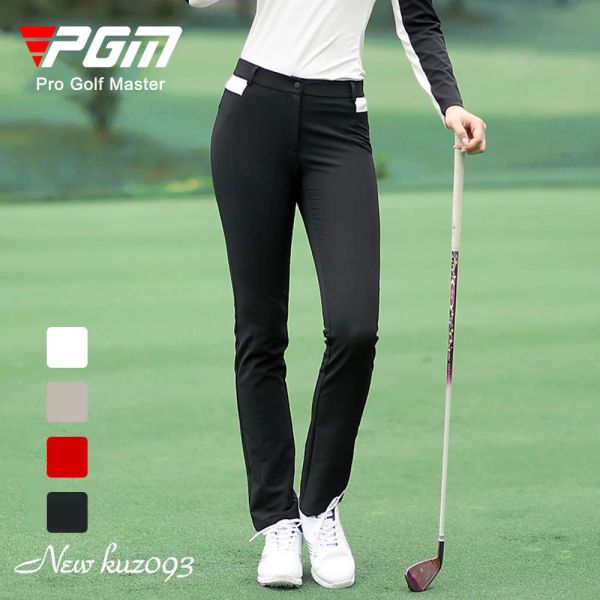 Штаны PGM Golf Женщины спортивные штаны Осень Зимняя Леди Б штата Elastic Slim Kuz093 Оптовые