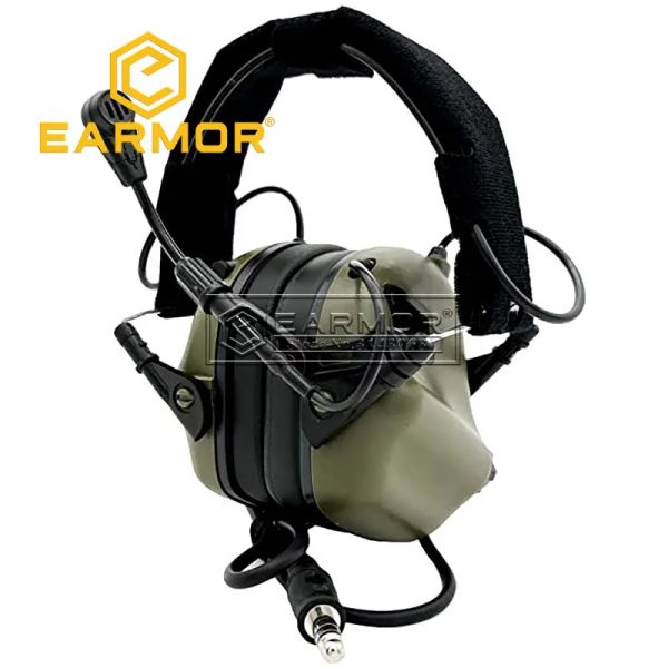 Aksesuarlar Çekim Earmuffs Earmor M32 MOD4 Mikrofonlu NATO TP120 Ceketli Taktik Kulaklık Kulaklıkları