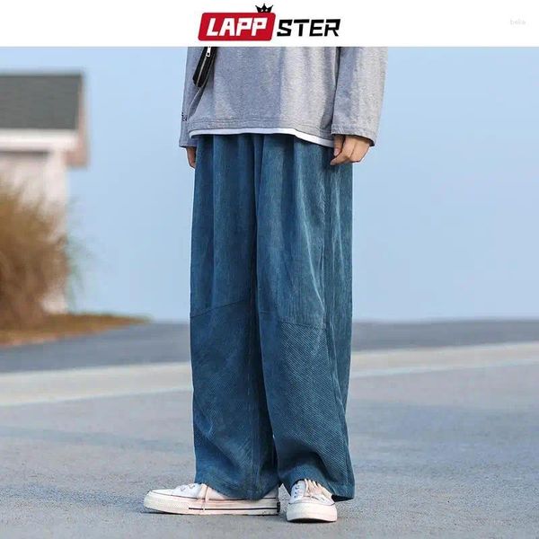 Pantaloni maschili y2k velluroy harajuku gamba larga 2024 tute maschili giapponesi giapponesi giunti casual coreani coreani