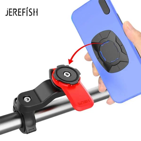 Рубашки Quick Lock Motorcycle Bike Phone Dellower Stand Регулируемая поддержка Moto Bicycle Handle Rande Mount Cracket для Xiaomi iPhone