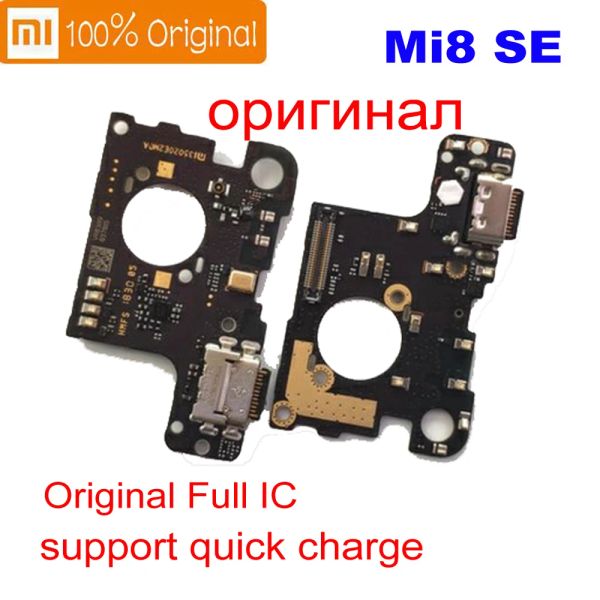 Xiaomi Mi 8SE MI8SE M8 SE Mikrofon Modülü + USB Şarj Portu Flex Kablo Konektörü Xiaomi Mi 8 SE için Modüller