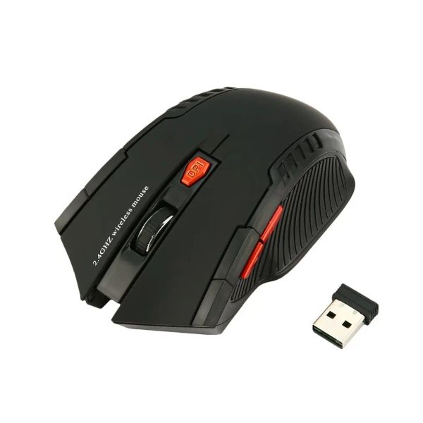 Camundongos 2022 Novo 2,4 GHz 1600dpi Mini Gaming Optical Mouse sem fio Receptor USB Mouses ergonômicos Acessório de computador de laptop Fast Delivery