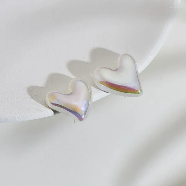 Серьги -грибы серебряный цвет любовь сердце женская мода милая романтические элегантные ювелирные украшения подарки ручной работы