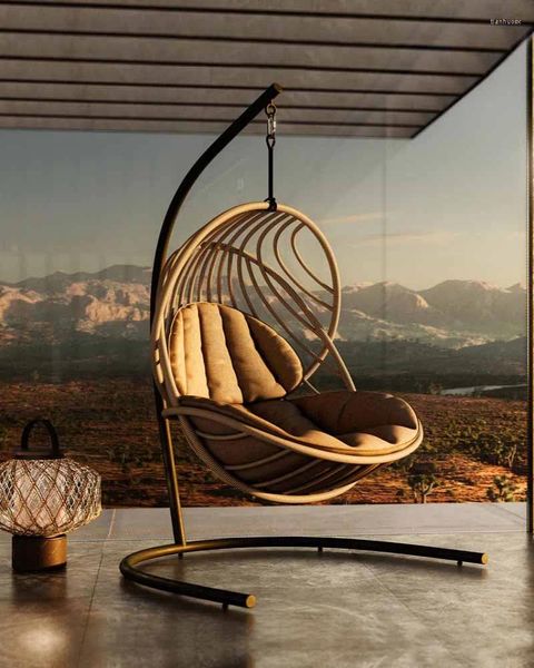 Camp Furniture Outdoor Hangstühle Körbe Rattan Swings Nordic Haushalte Innenbalkone Faule Menschen