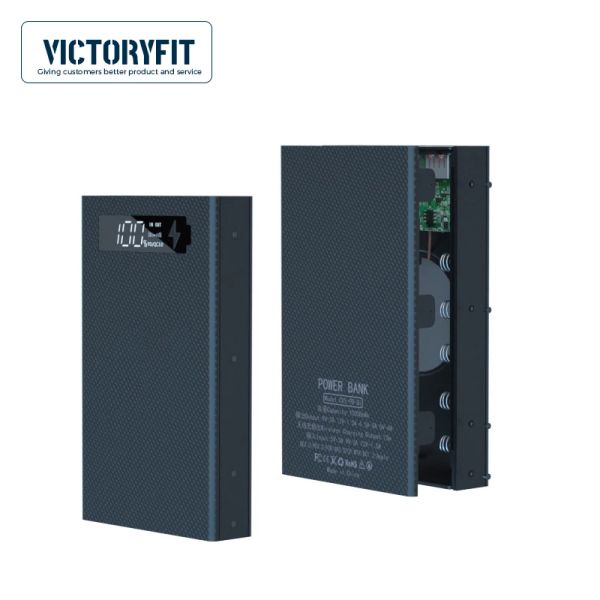 Acessórios 18650 DIY Power Bank Case 5 slot 18650 Suporte da caixa da bateria Charagem rápida saída USB 5V 2A Carga rápida para telefone celular