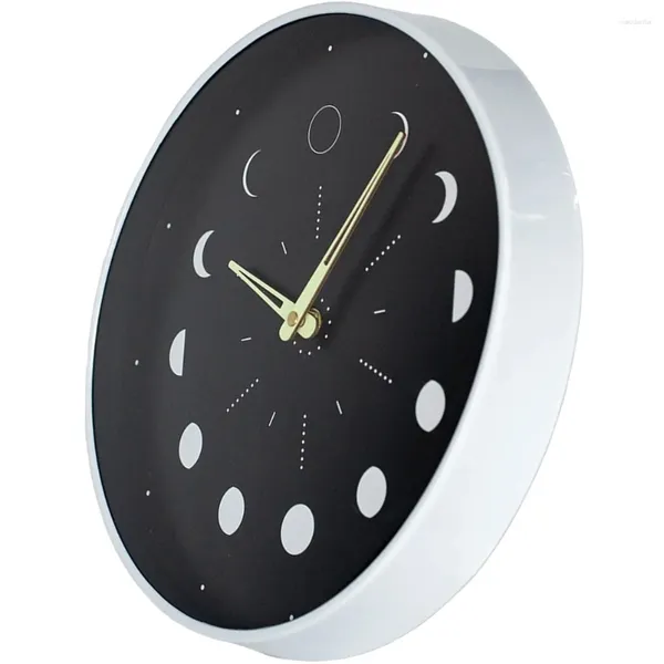 Relógios de parede Relógio luminoso para a decoração da sala de estar boho brilho para jantar de madeira silenciosa quarto no quarto