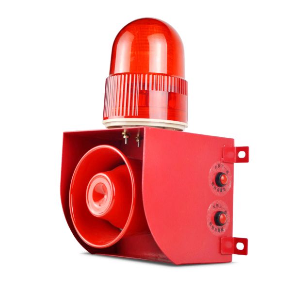 Accessori Yasong SLA01H Modello Sirena di allarme industriale, Luce strobo LED da 25 W 0120DB Horn 9 tono regolabile con porta USB IP65 WaterPgoof