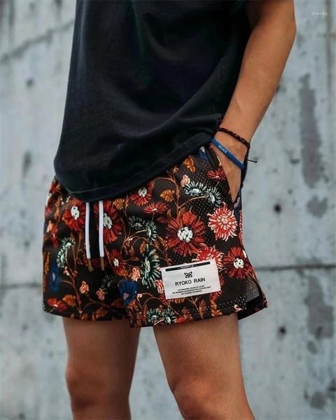 Herren-Shorts Ryoko Regen Sommer Männer und Frauen Mode Strand am Meer Casual Mesh Sports Schnelltrockne Viertelhosen