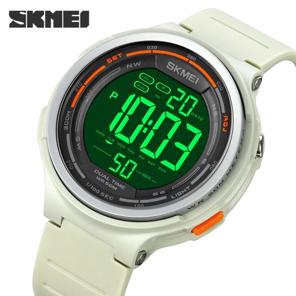 Аксессуары Skmei Новые электронные часы Men Sport Digital Movement Watch Led Light Водонепроницаемые 2 -времена Sponwatch Tarm