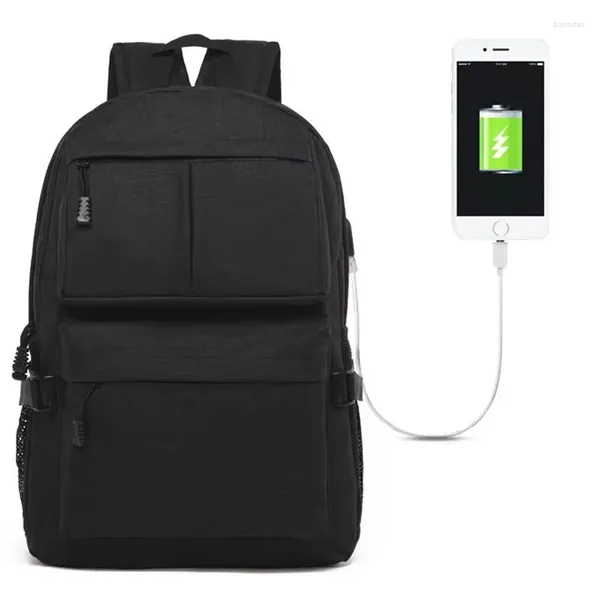 Rucksack-Anti-Diebstahl-Beutel 15,6-Zoll-Laptop Männer Mochila Männlicher Wasserdichte Rucksack Backbag große Kapazitätsschule USB-Anschluss