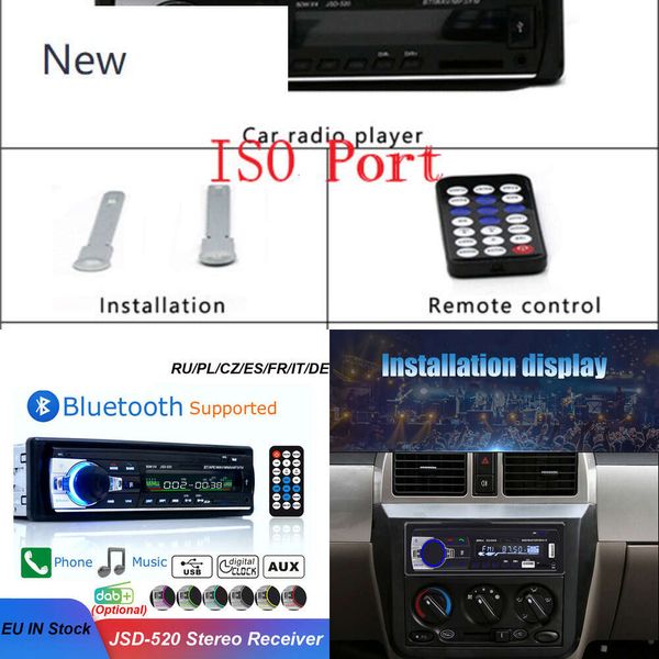 1 Registratore di cassetta per cassetta per cassetta per cassette per auto da camerino 12V Ricevitore stereo FM USB USB AUX Multimedia Mp3 Player Bluetooth Autoradio Bluetooth